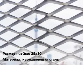 Сетка ЦПВС 25х10 нержавеющая сталь